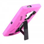Wholesale LG G4 Armor Hybrid with Stand (Hot Pink)